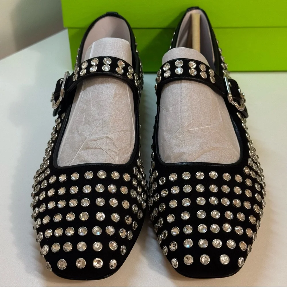 Sam Edelman Women's Michaela Gem Mary Jane Flats Size 9 - Picture 4 of 7